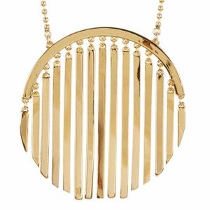 Trina Turk long fringe pendant necklace